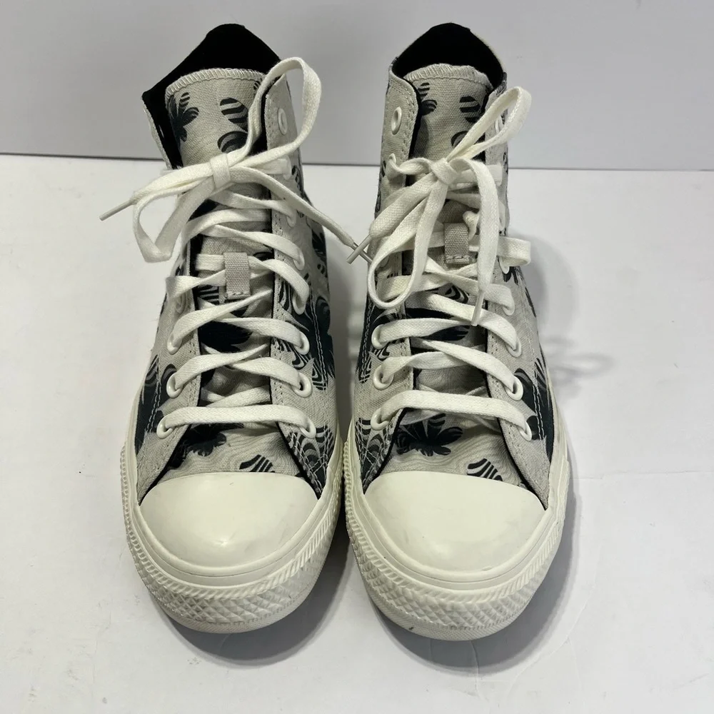 Converse Chuck Taylor All Star Womens Navy Blue and Light Grey High-Top Sneakers - Picture 3 of 6